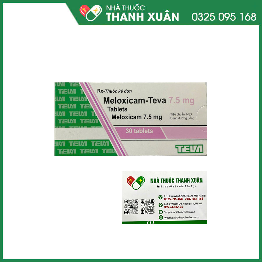 Meloxicam-Teva 7,5mg thuốc chống viêm xương khớp